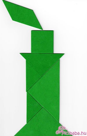 Tangram fenyőfák