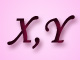 x,y betű